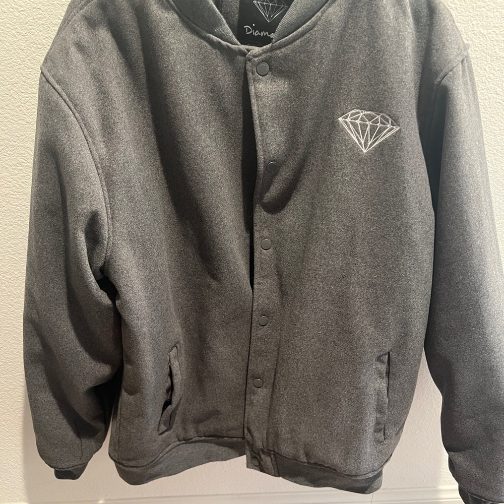 Diamond Supply Co. Charcoal Bomber Jacket